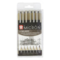 Sakura Pigma Micron Fineliner 6 Set + 1 Brush Pen image 0