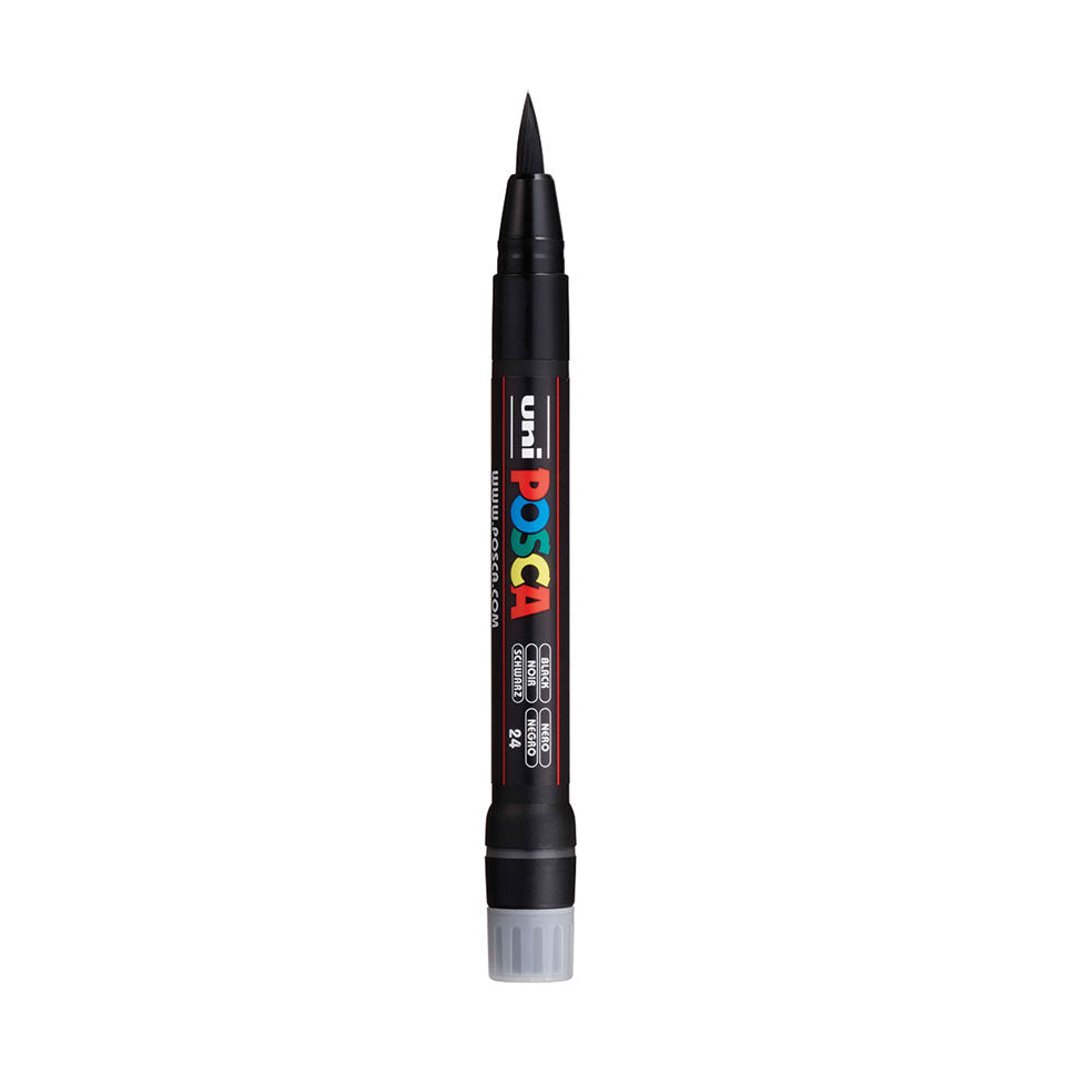 Posca PCF-350 Acrylic Marker (Brush) - Black image