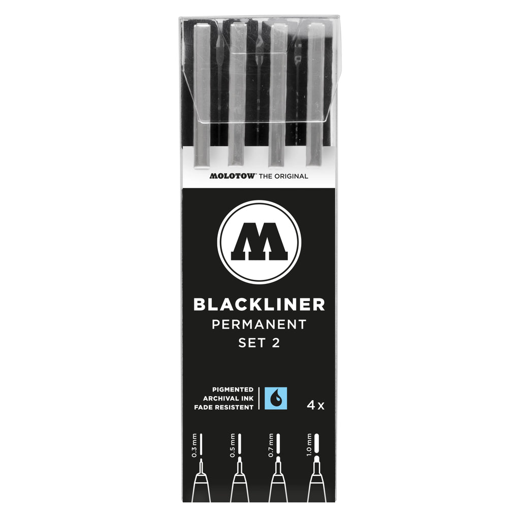 Molotow Blackliner Set 2 (0.3, 0.5, 0.7, 1.0) image 0