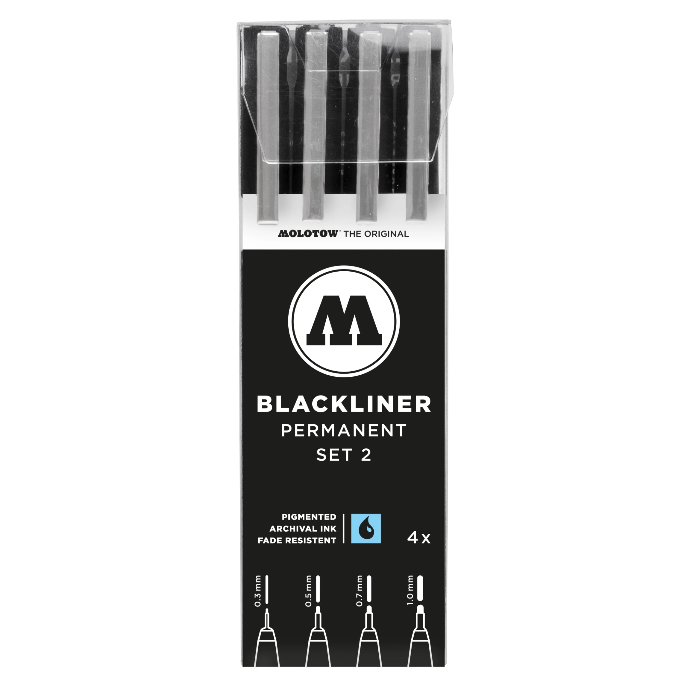 Molotow Blackliner Set 2 (0.3, 0.5, 0.7, 1.0) image 0