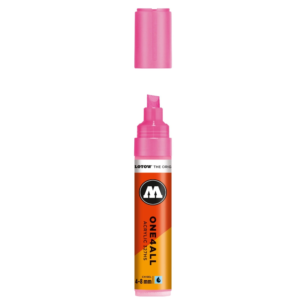 Molotow ONE4ALL 327HS Acrylic Marker (4-8mm) - Neon Pink image