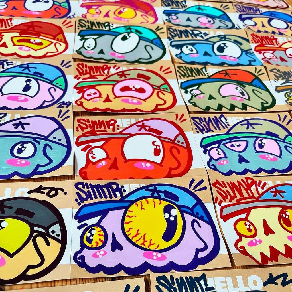 Hello My Name is Stickers Beige (50 pcs.) image 1