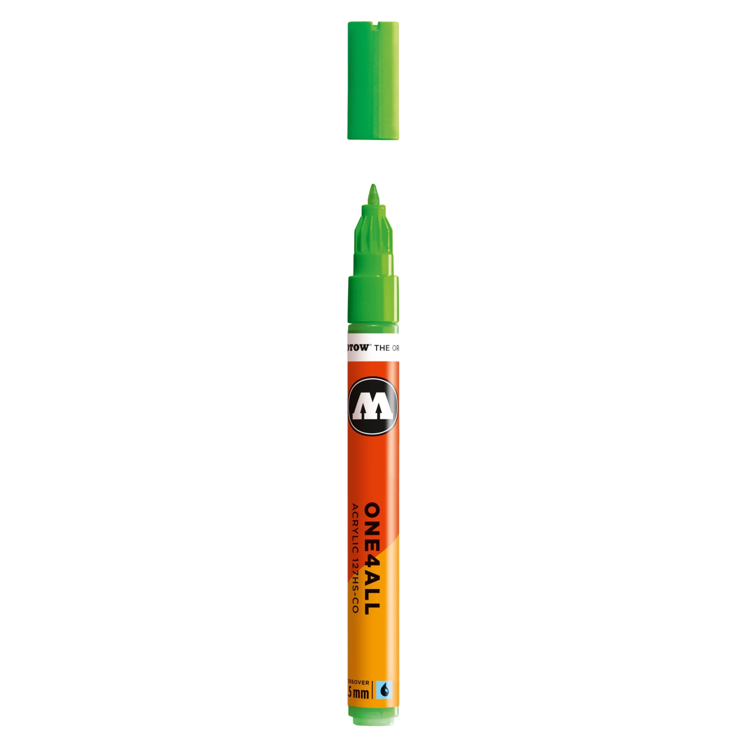 Molotow ONE4ALL 127HS-CO Acrylic Marker (1,5mm) - Neon Green Fluo image
