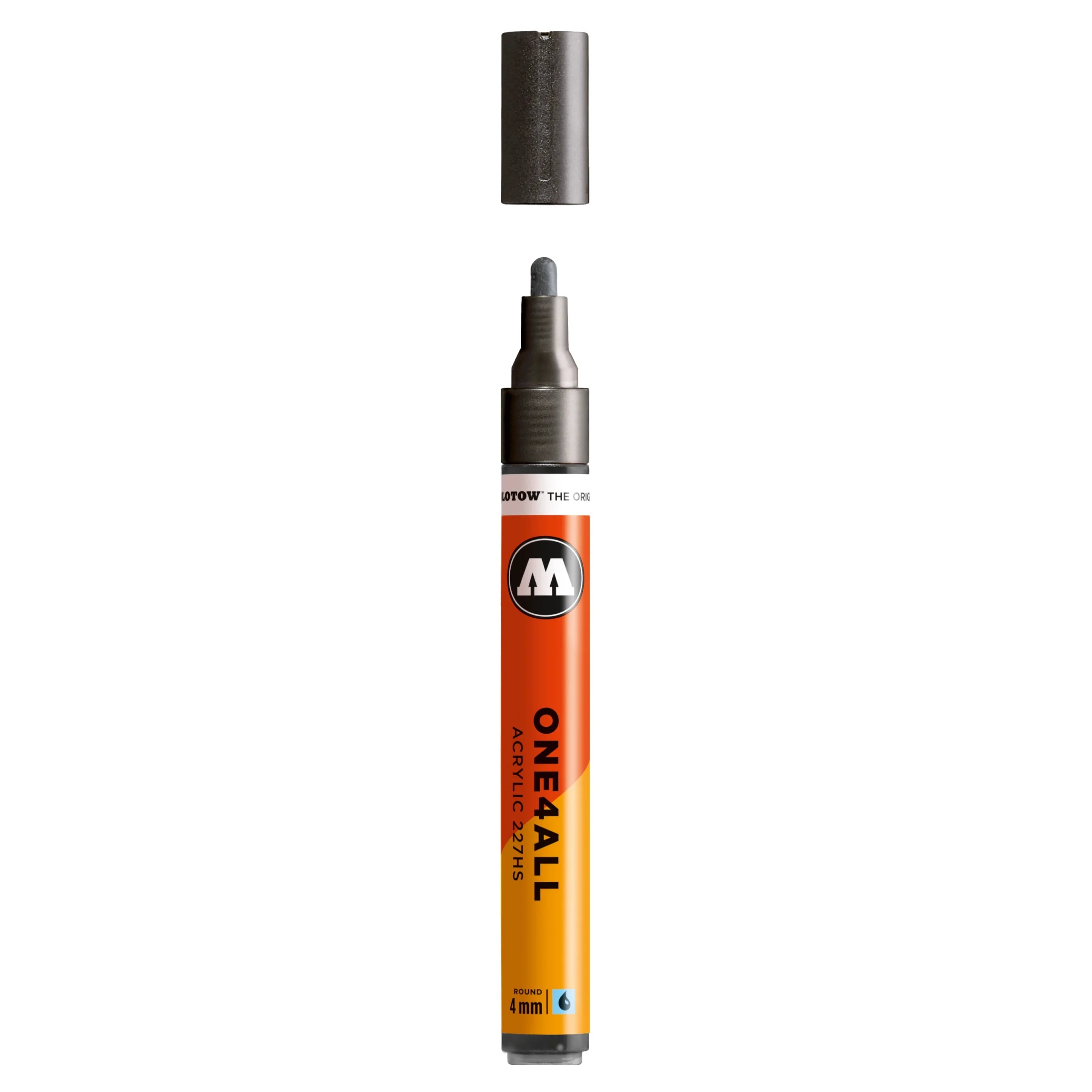 Molotow ONE4ALL 227HS Acrylic Marker (4mm) - Metallic Black image