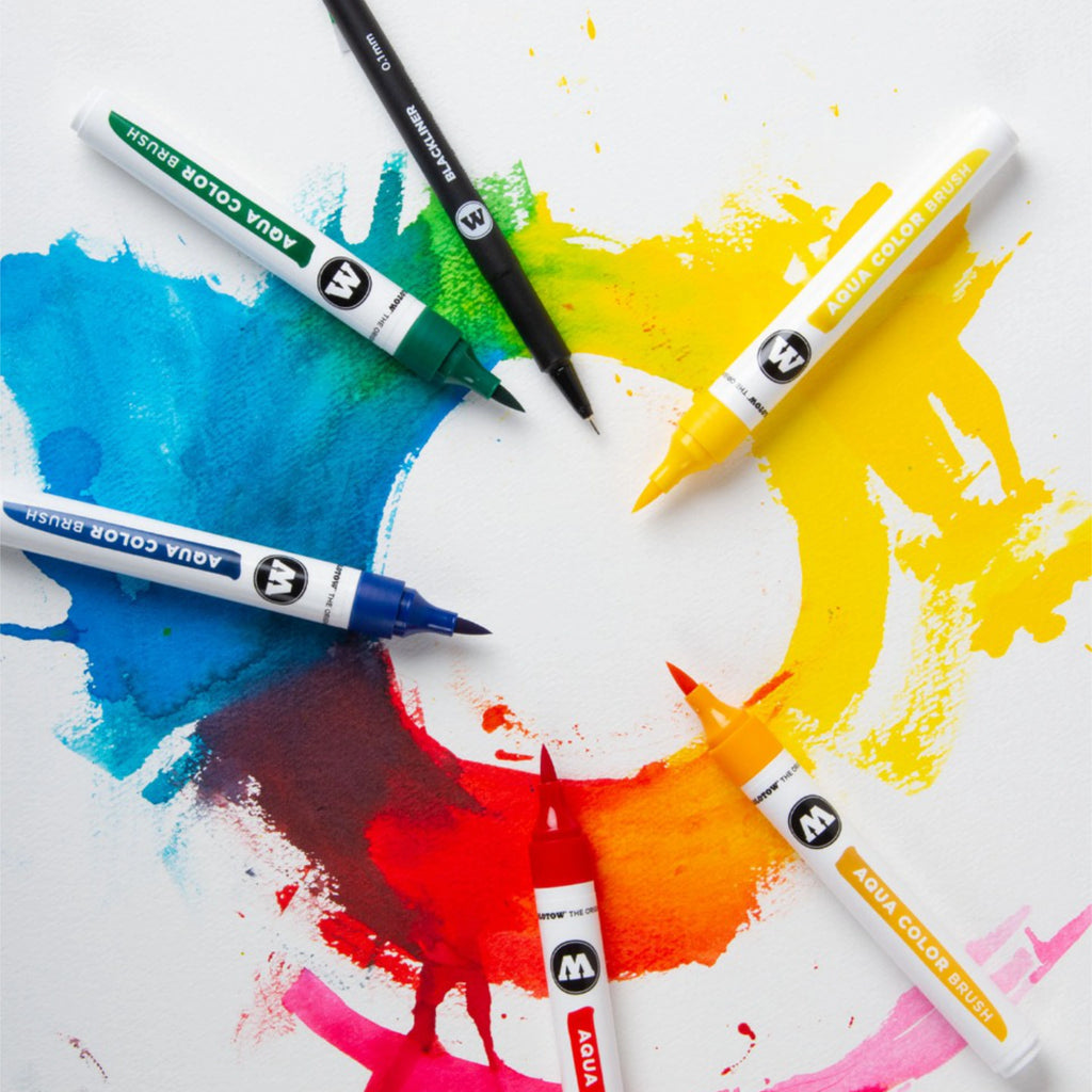 Molotow AQUA COLOR BRUSH Marker Basic Set (12 pcs.) image 2