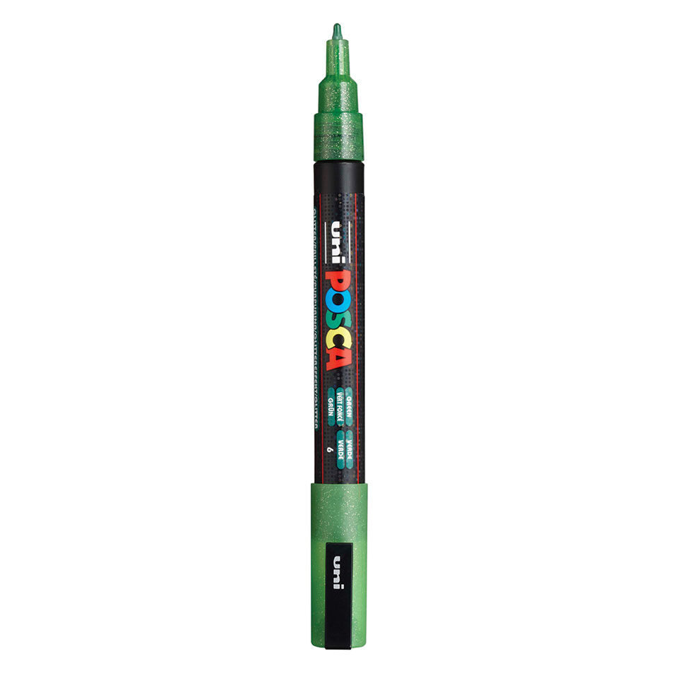 Posca PC-3M Acrylic Marker (Fine) - Glitter Green image