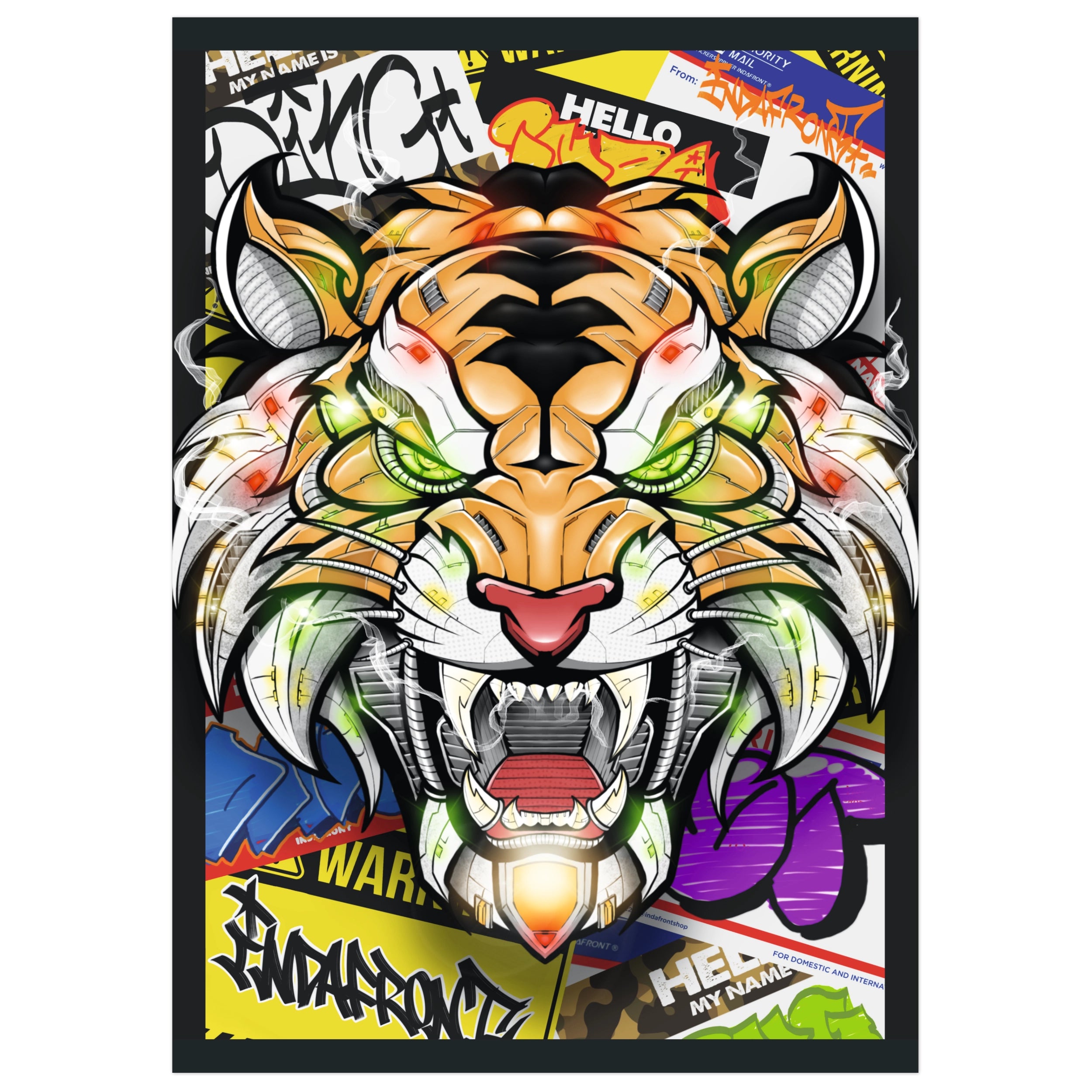 Cyber Tiger Vinyl Stickers - Limited Edition (10 pcs.) image 0
