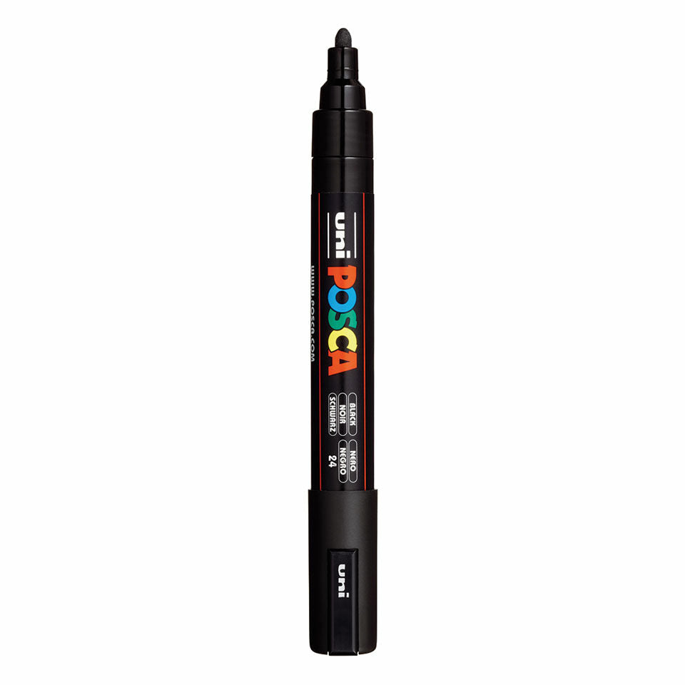 Posca PC-5M Acrylic Marker (Medium) - Black image