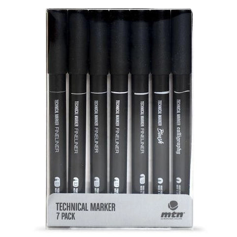MTN Technical Marker Fineliner Set (7x) image 0