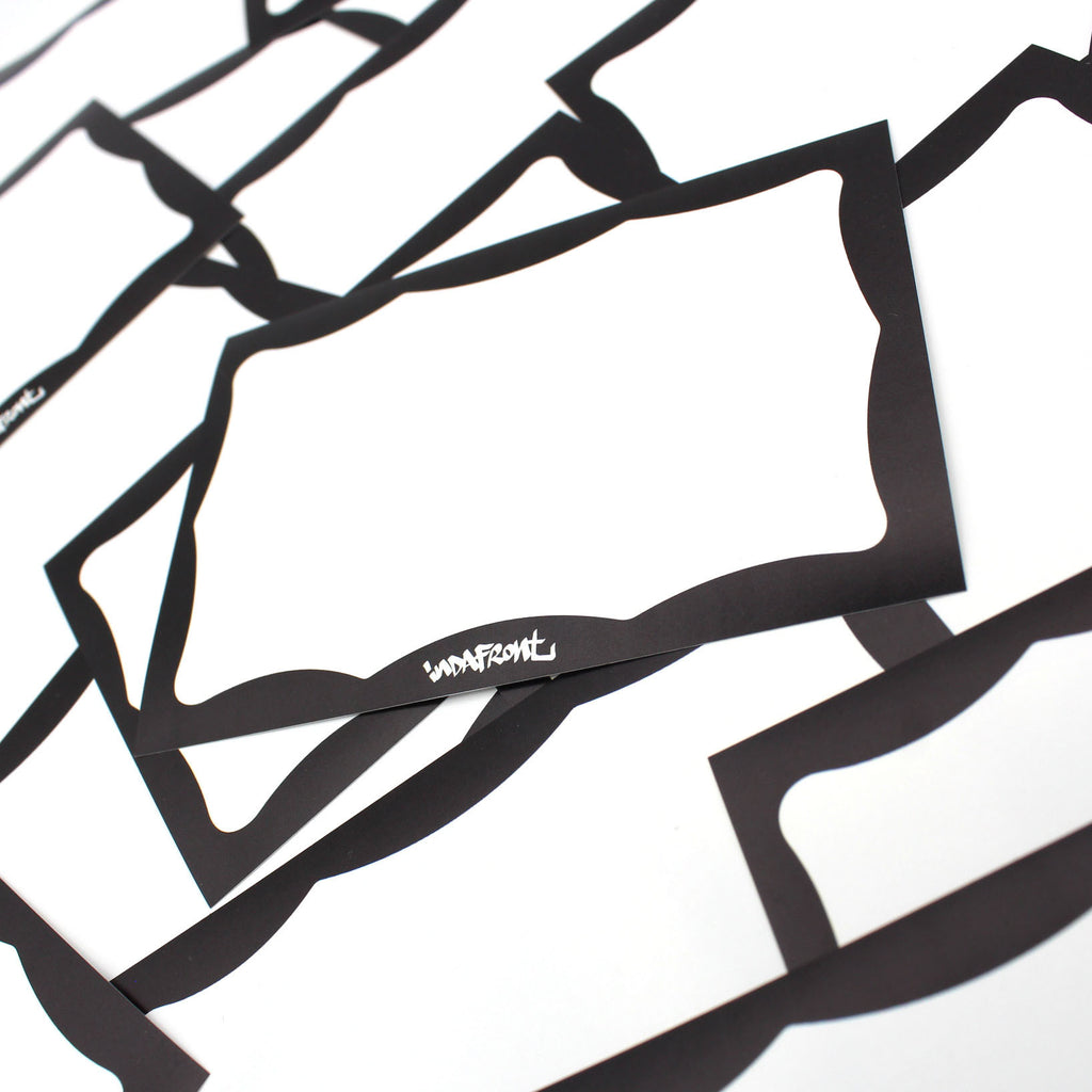 Wavy Border Stickers Black (50 pcs.) image 1