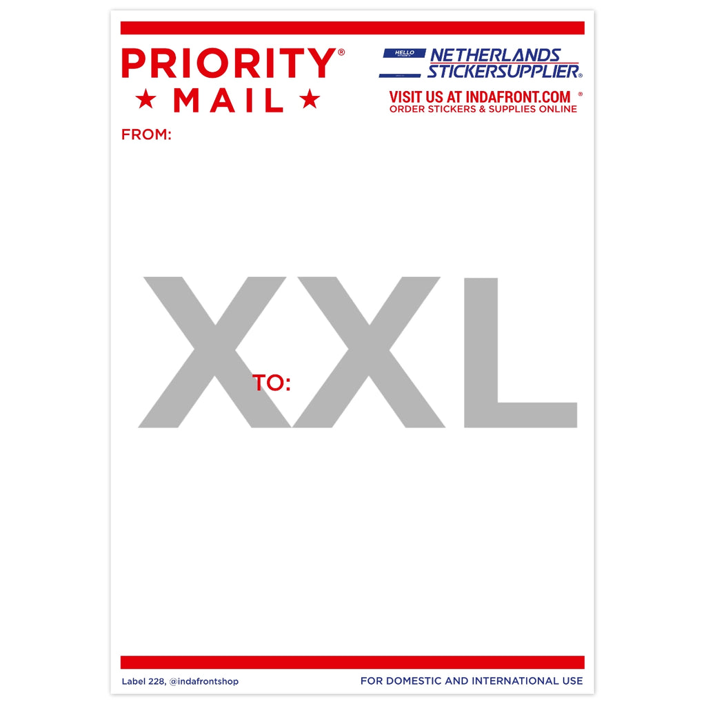 Priority Mail Stickers XXL (A4) image 0