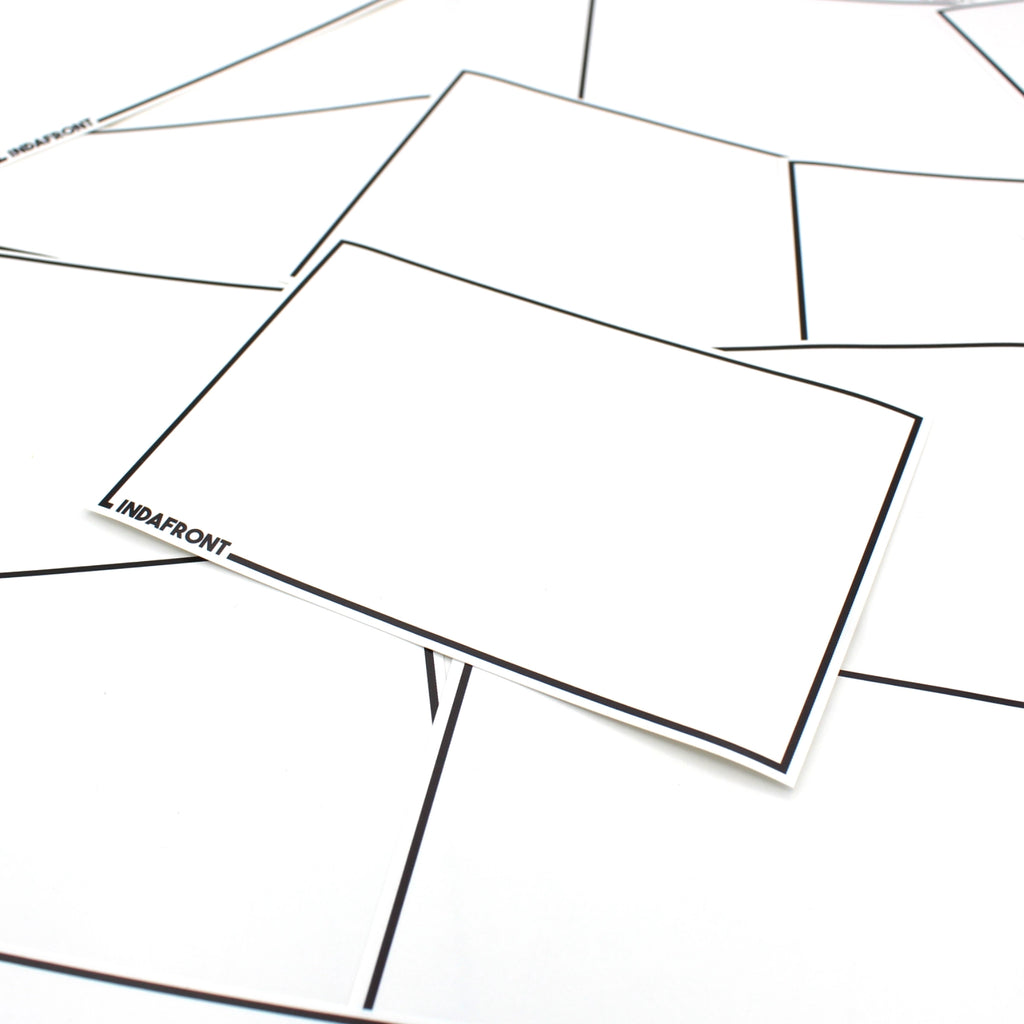 Line Border Stickers Black (50 pcs.) image 3