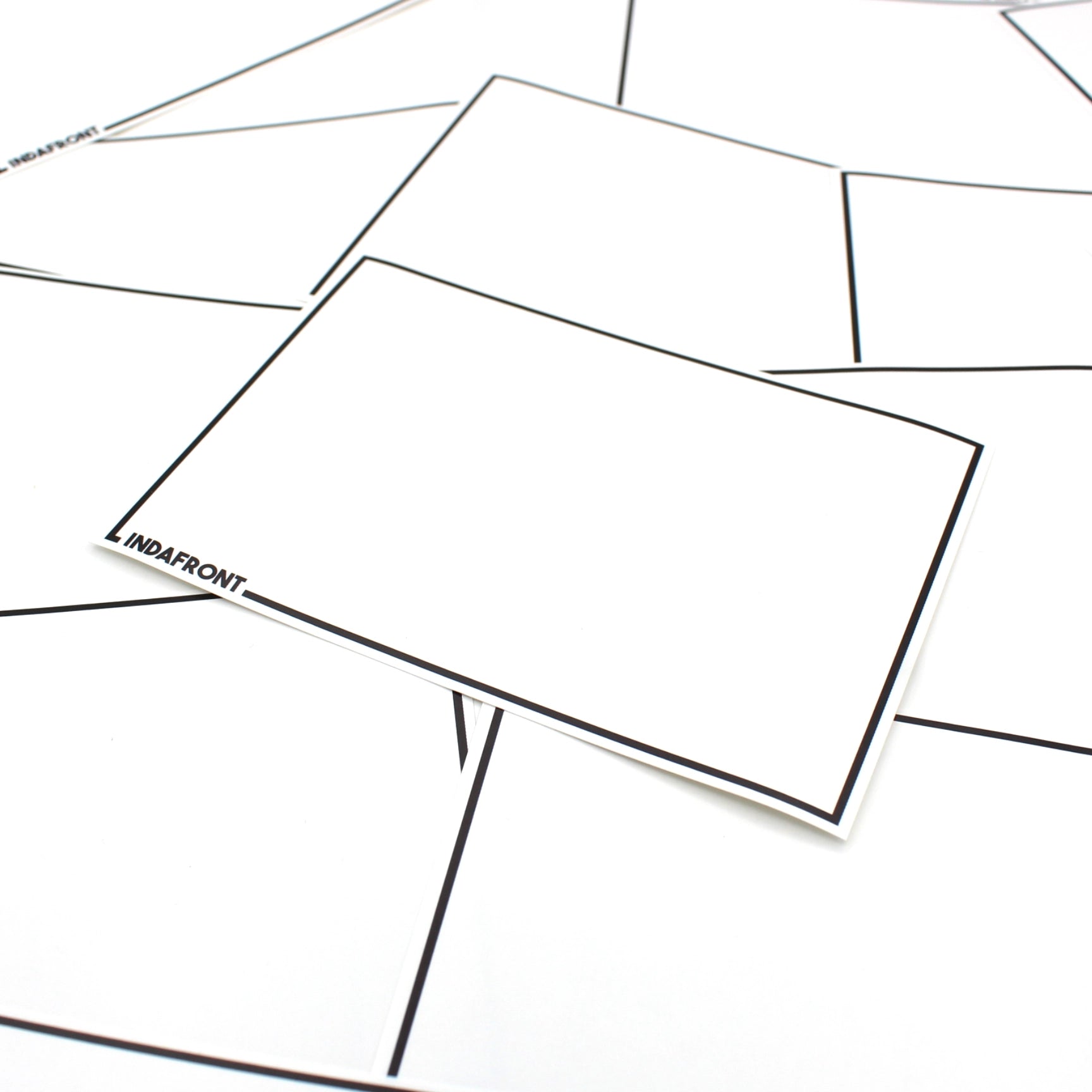 Line Border Stickers Black (50 pcs.) image 3