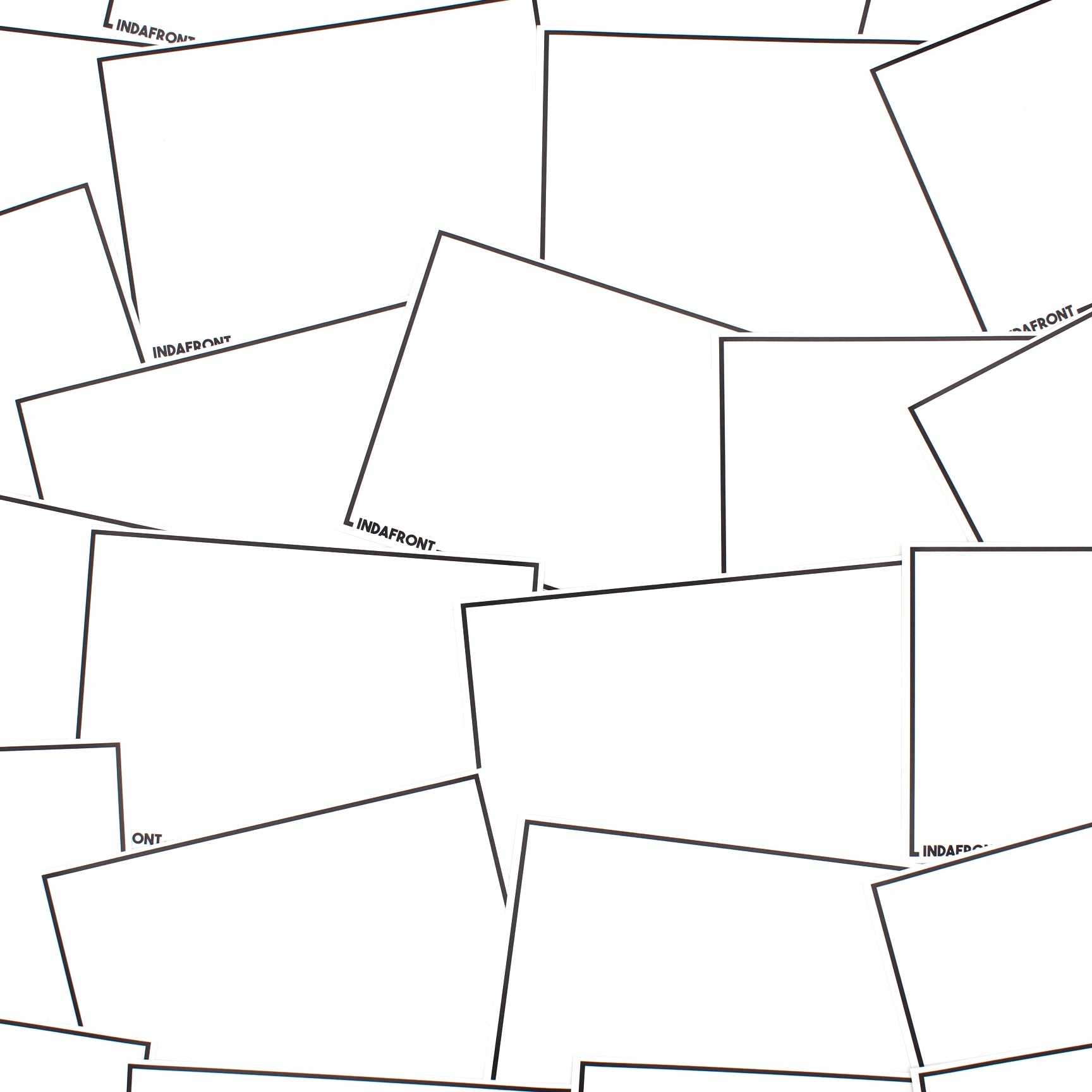 Line Border Stickers Black (50 pcs.) image 2