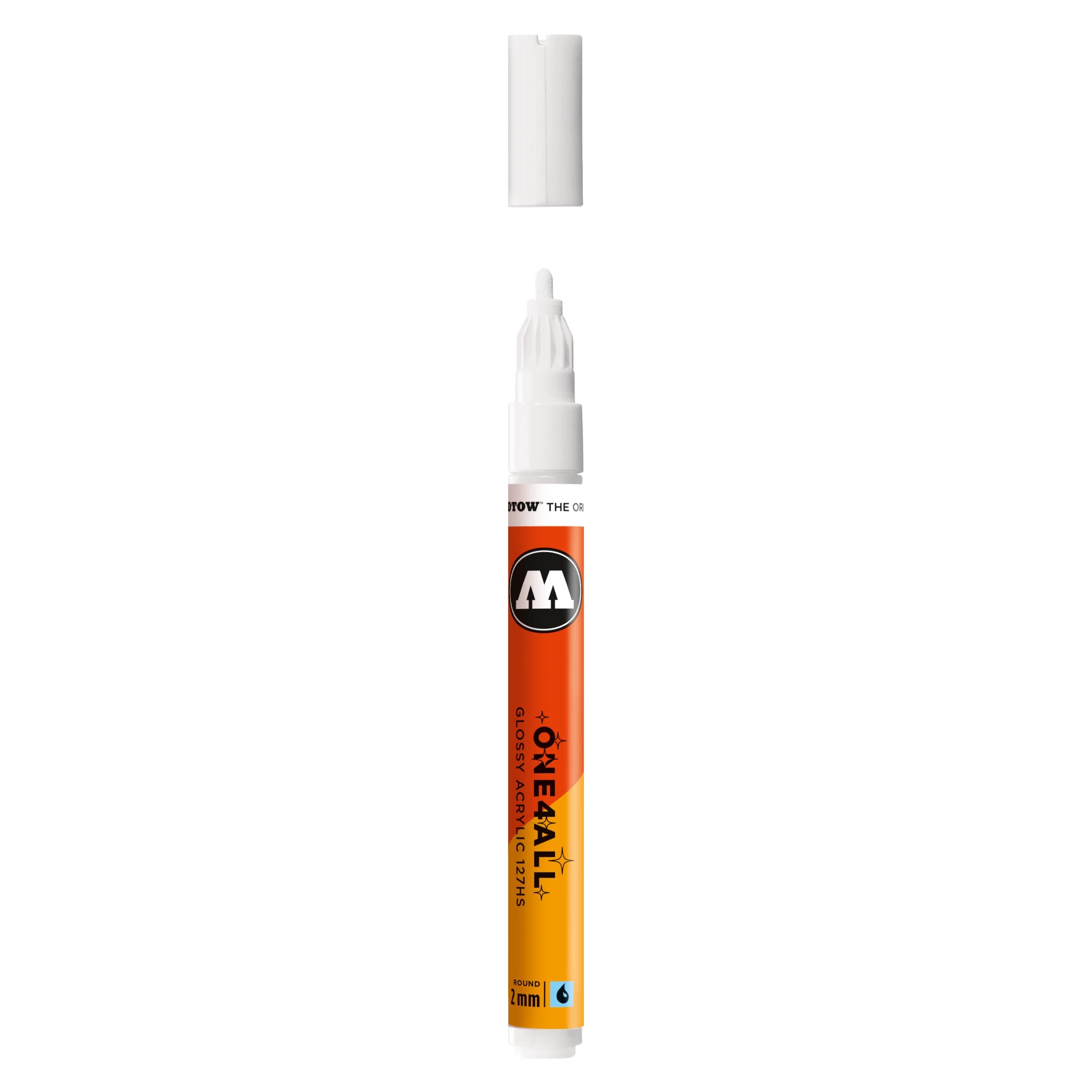 Molotow ONE4ALL 127HS Acrylic Marker (2mm) - Glossy White image
