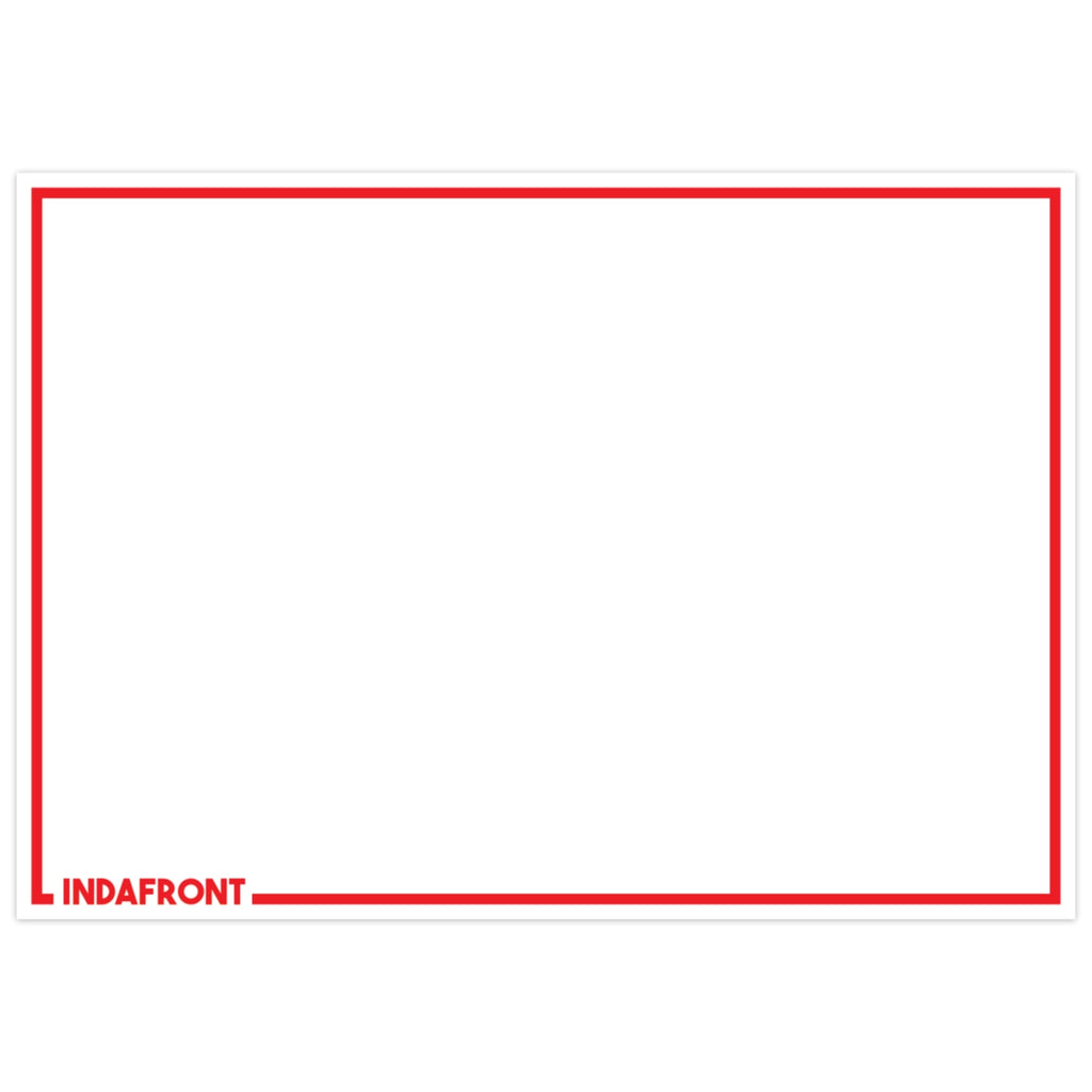 Line Border Stickers Red (50 pcs.) image 0
