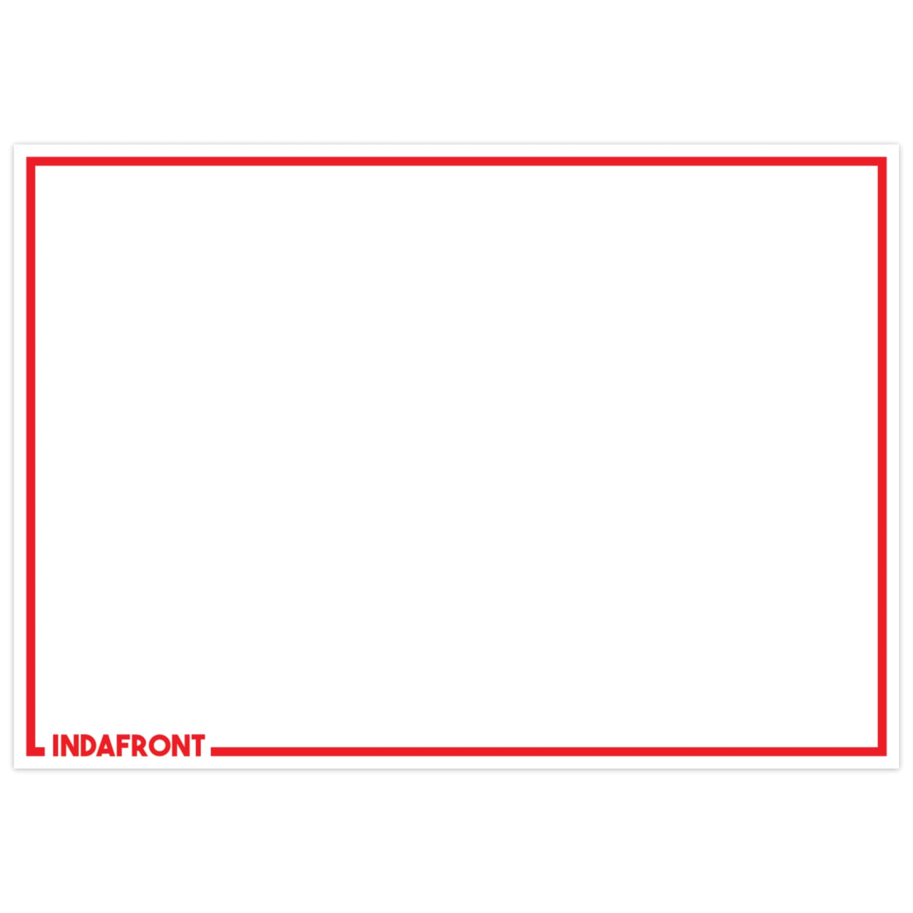 Line Border Stickers Red (50 pcs.) image 0