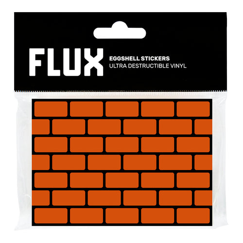 FLUX Egg Shell Stickers Bricks Orange (50 pcs.) image 0