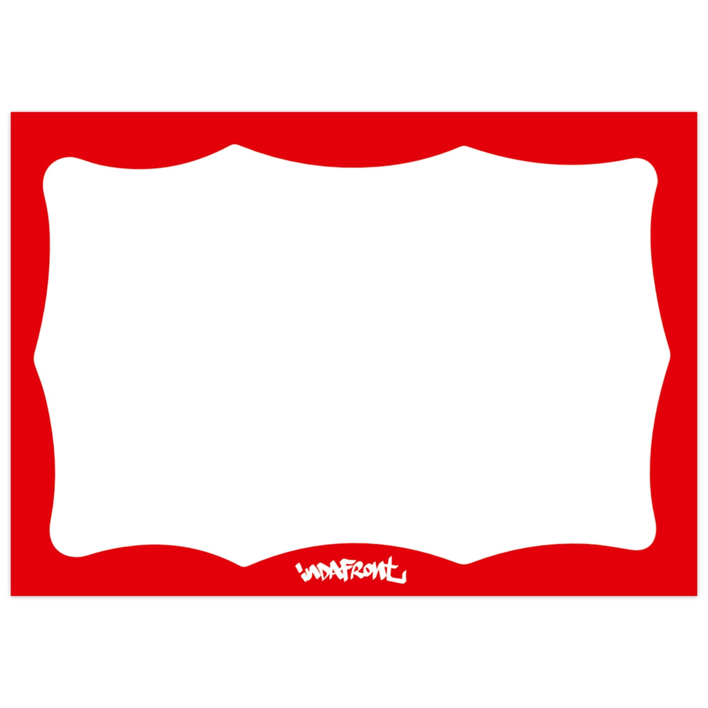 Wavy Border Stickers Red (50 pcs.) image 0