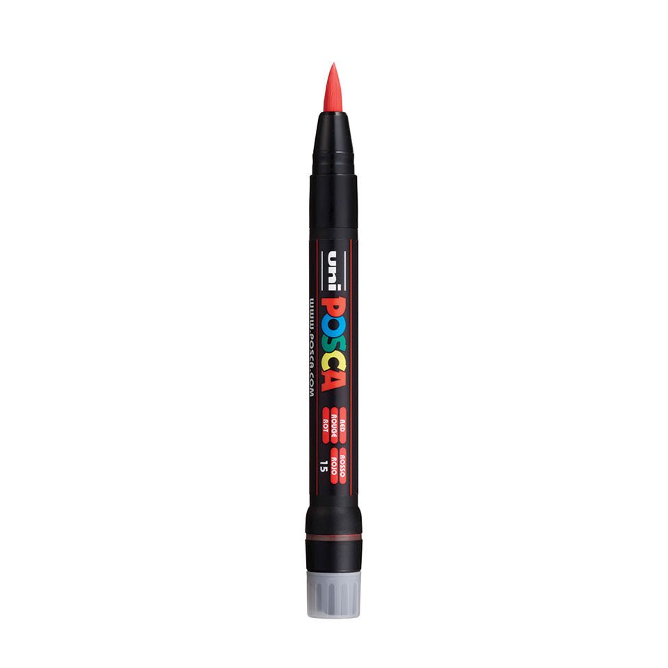 Posca PCF-350 Acrylic Marker (Brush) - Red image