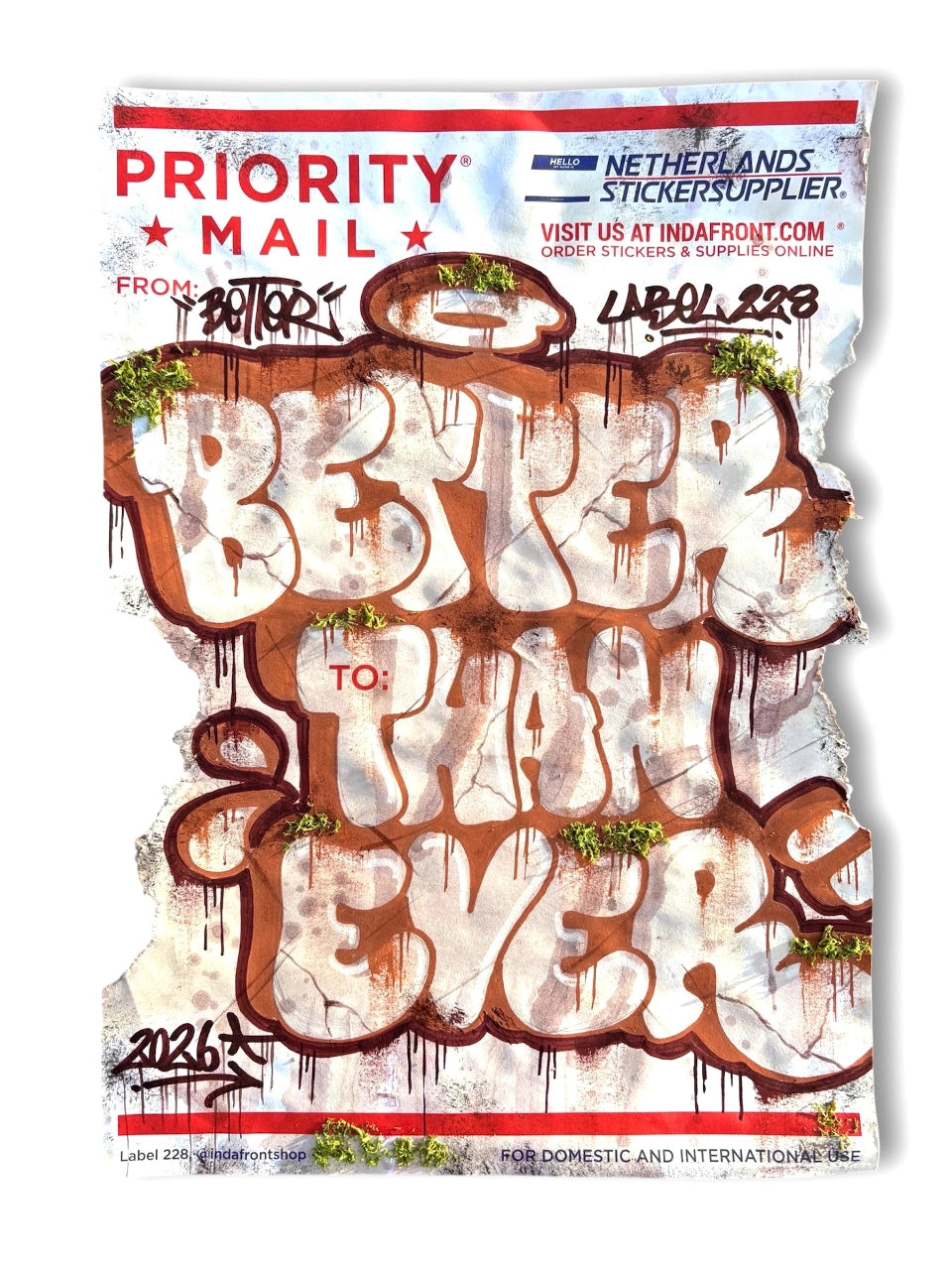 Better on Priority Mail XXL Sticker