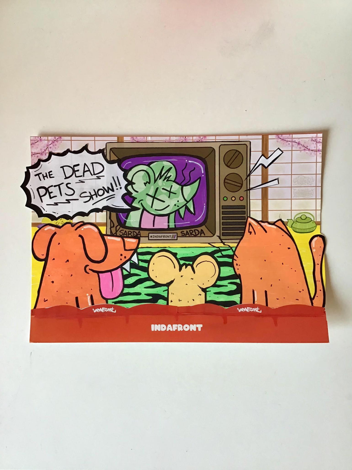 Sarda Pets Show on Indafront Stickers combo