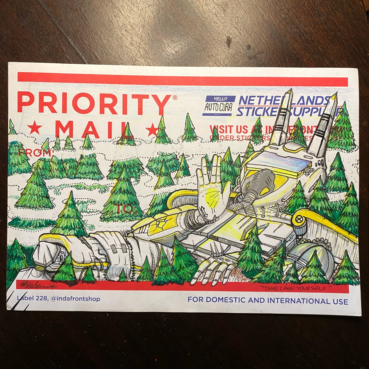Mome SPECTRUM on Priority Mail XL Sticker