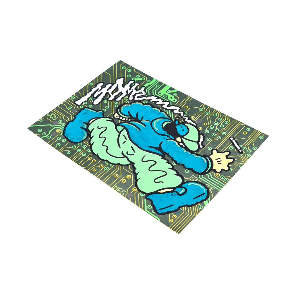 Mome Runner Boy Hand-Drawn Sticker - Circuit Board