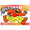 Mome Runner Boy Hand-Drawn Sticker - Gradient Red Vinyl