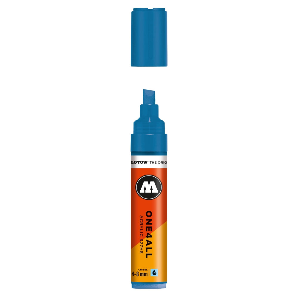 Molotow ONE4ALL 327HS Acrylic Marker (4-8mm) - Shock Blue image