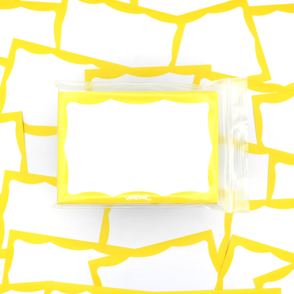 Wavy Border Stickers Yellow (50 pcs.) image 2