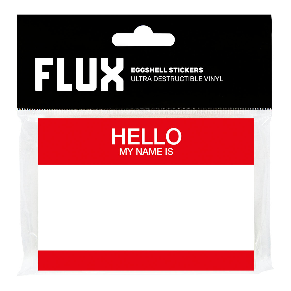 FLUX Egg Shell Stickers Hello My Name is Red (50 pcs.) image 0