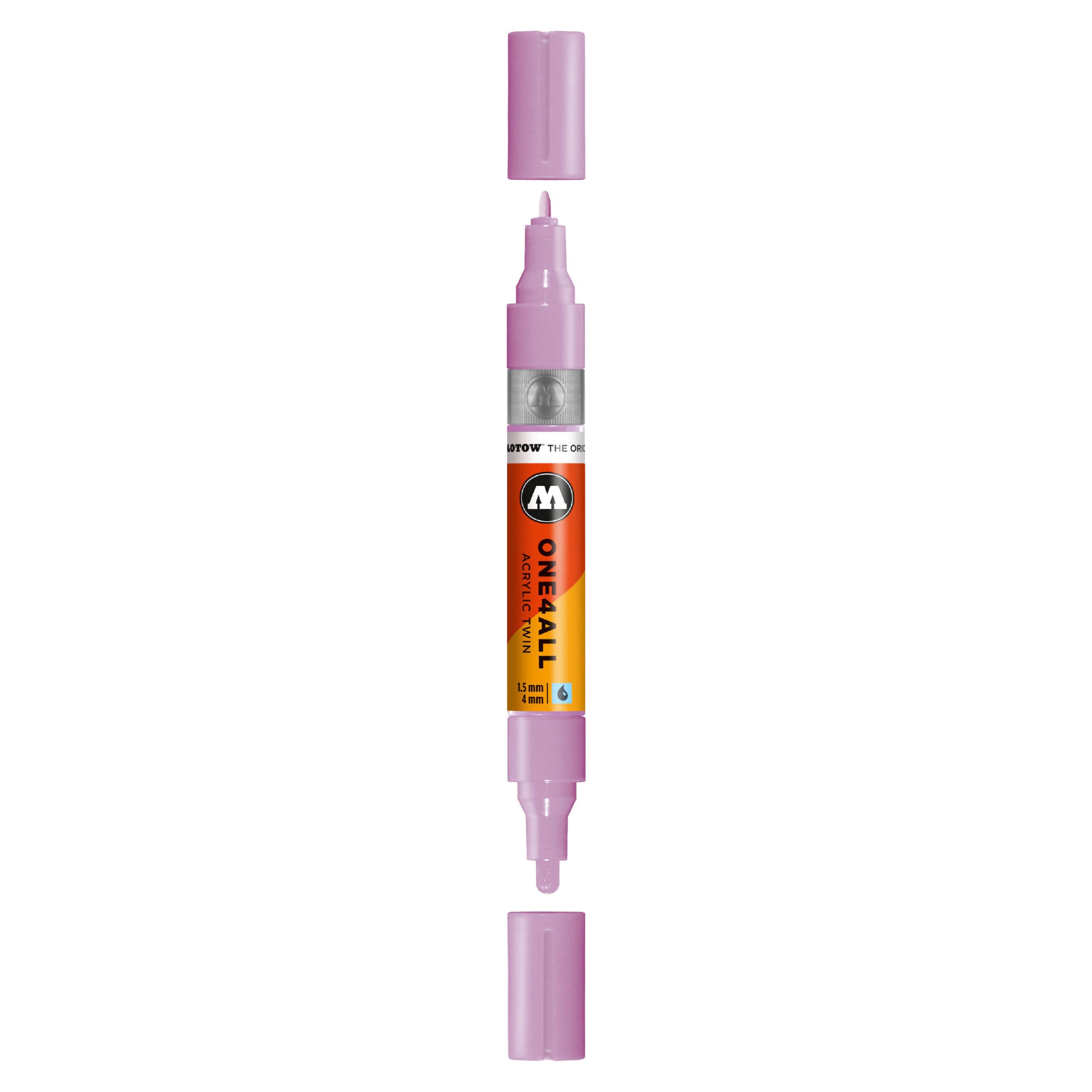 Molotow ONE4ALL Acrylic TWIN Marker (1.5-4mm) - Lilac Pastel image