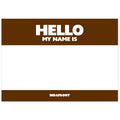 Hello My Name is Stickers Brown (50 pcs.) image 0
