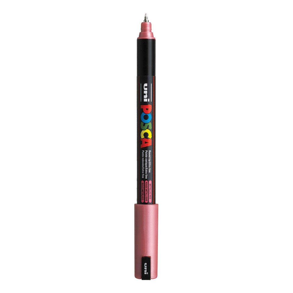 Posca PC-1MR Acrylic Marker (Ultra Fine) - Metallic Red image