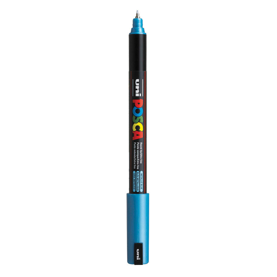 Posca PC-1MR Acrylic Marker (Ultra Fine) - Metallic Blue image