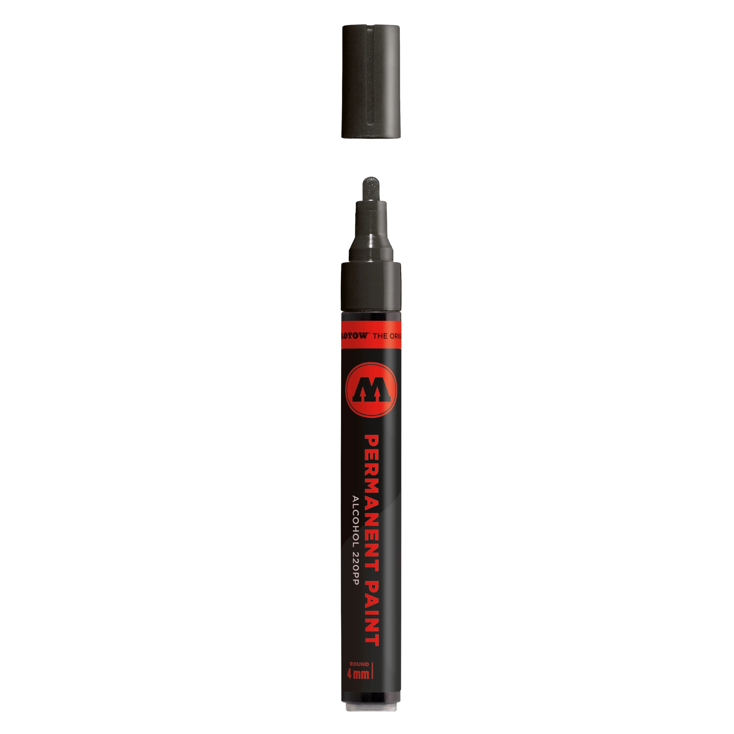 Molotow Permanent Paint 220PP Alcohol Marker (4mm) - Signal Black image
