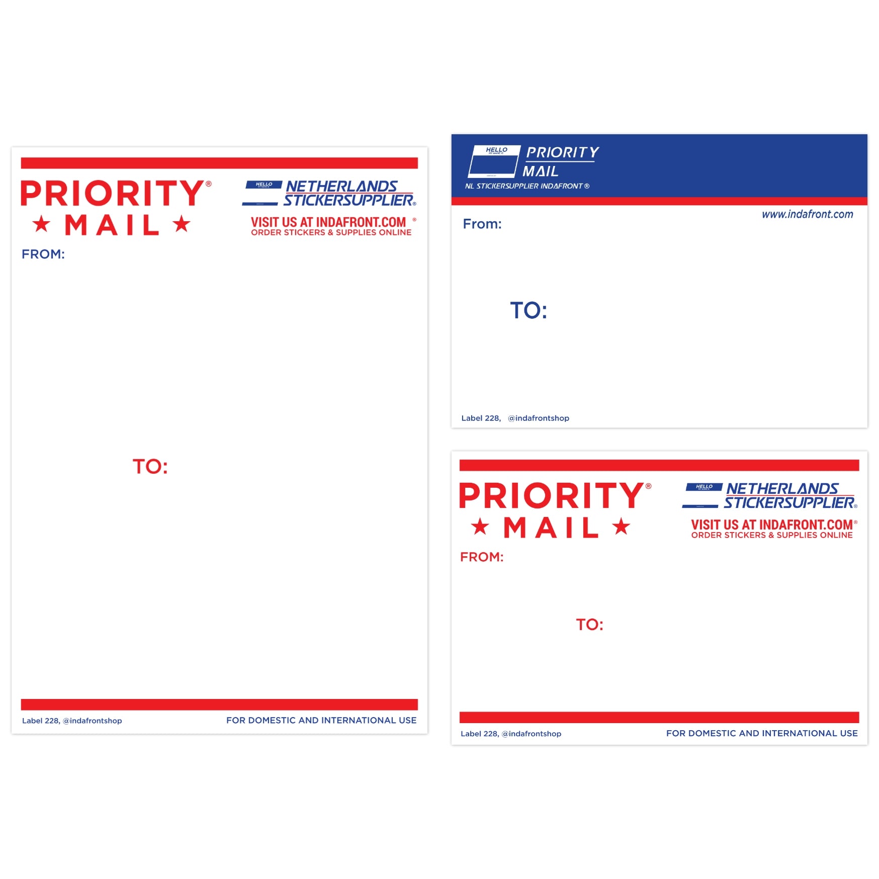 Priority Mail Stickers - Mix Pack image 0