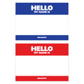 Hello My Name is Stickers Blue & Red Vinyl Mix (50 pcs.) image 0