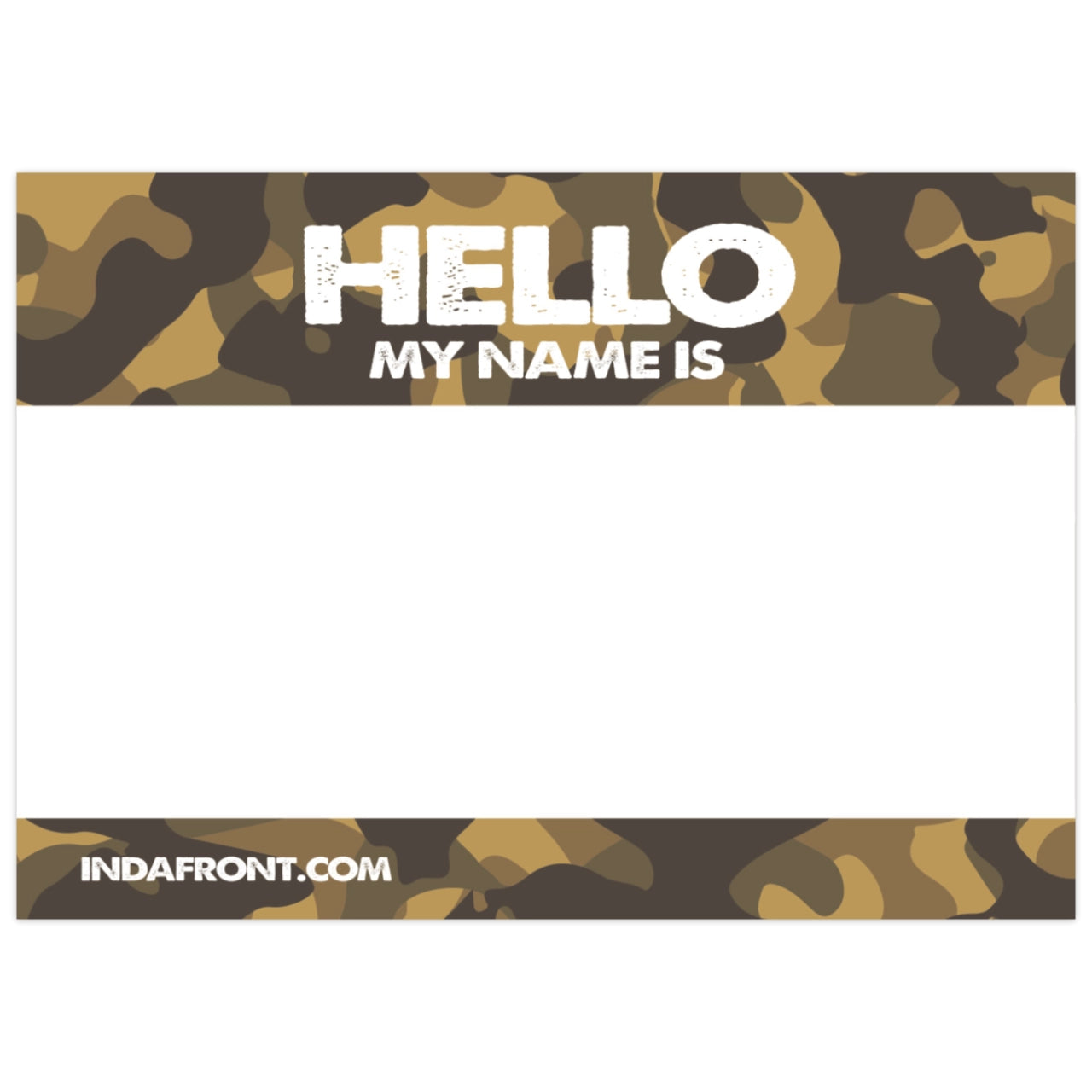 Hello My Name is Stickers Camouflage (50 pcs.) image 0