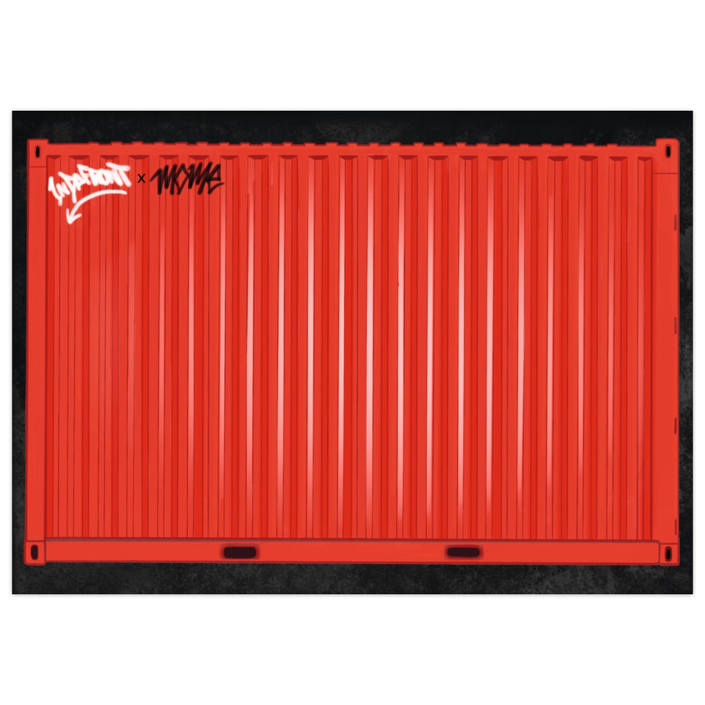 Container Stickers Red (50 pcs.) image 0