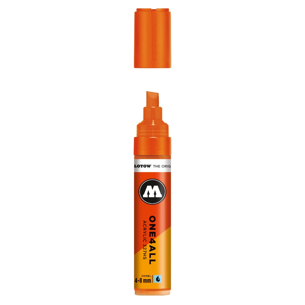 Molotow ONE4ALL 327HS Acrylic Marker (4-8mm) - Dare Orange image