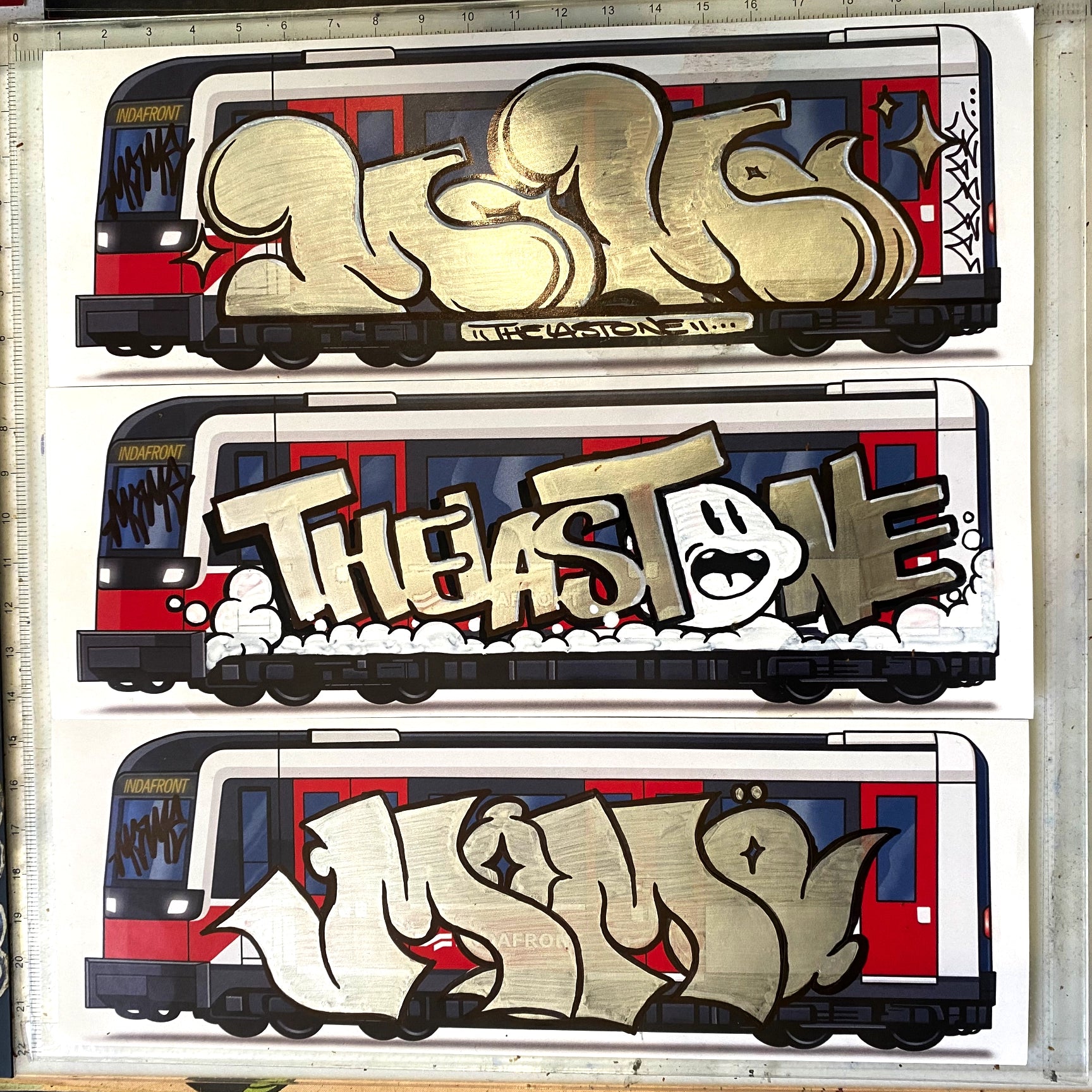 Indafront Amsterdam Metro Stickers (25 pcs.) image 1