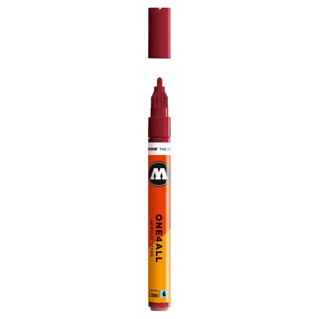 Molotow ONE4ALL 127HS Acrylic Marker (2mm) - Burgundy image