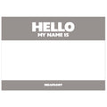 Hello My Name is Stickers Grey (50 pcs.) image 0
