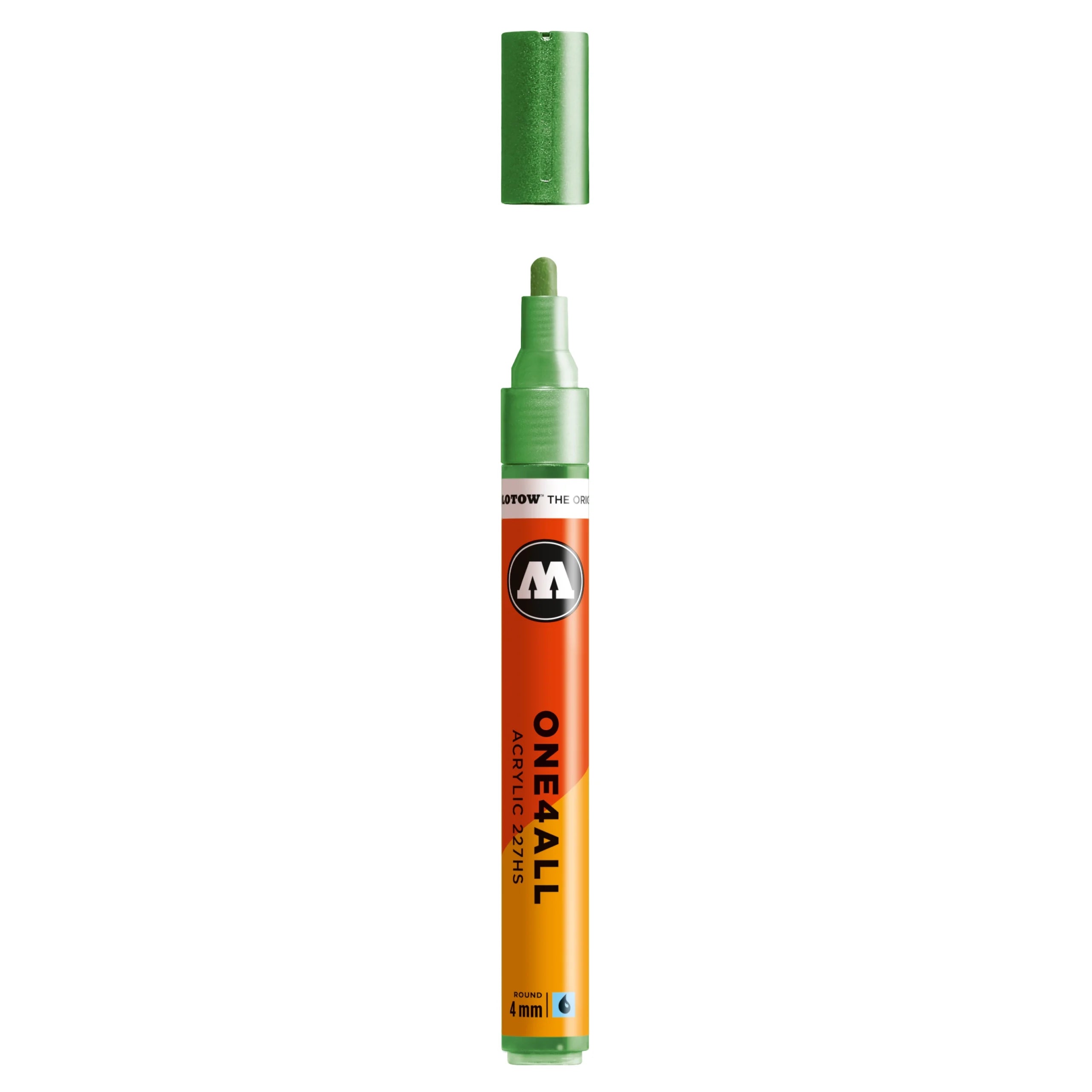 Molotow ONE4ALL 227HS Acrylic Marker (4mm) - Metallic Light Green image
