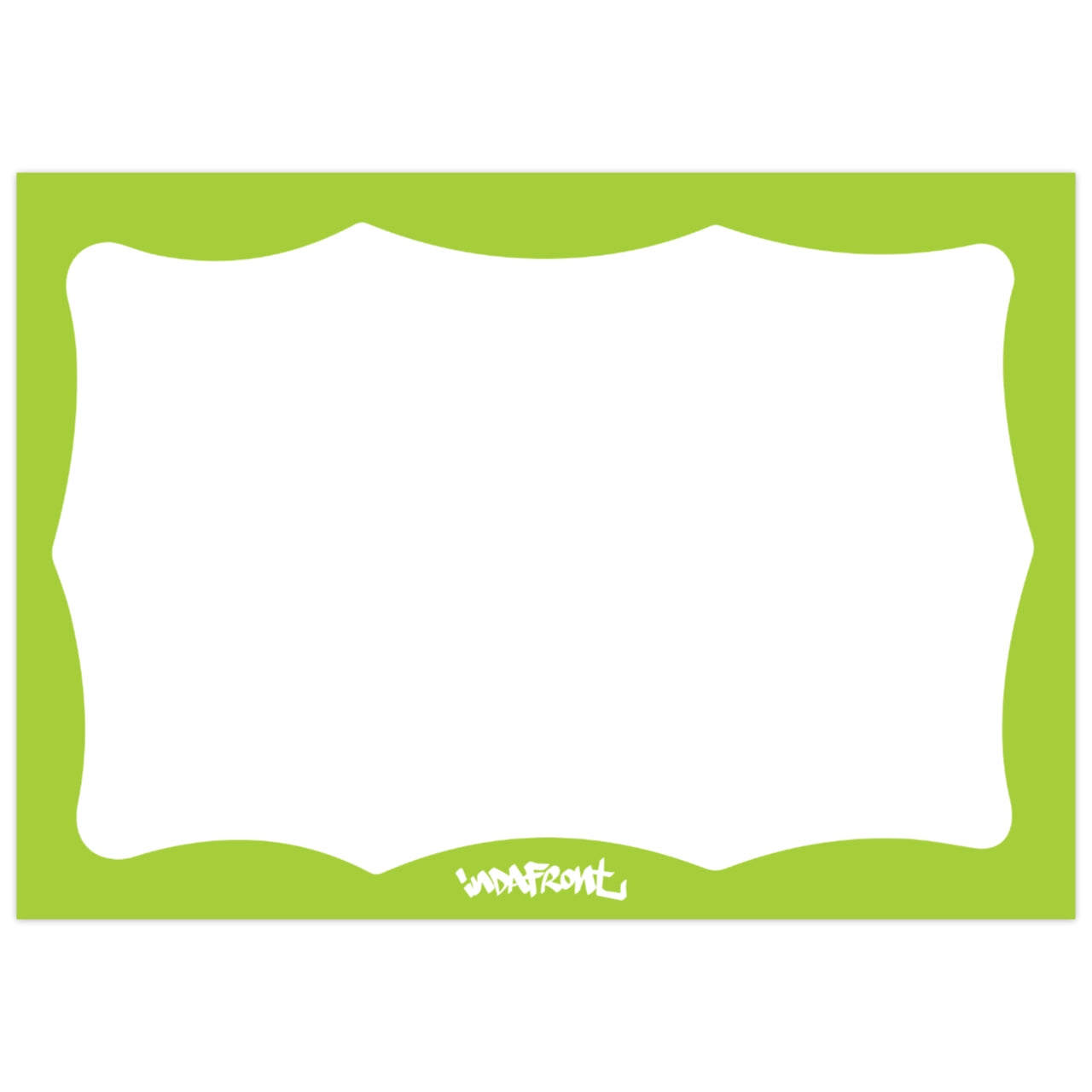 Wavy Border Stickers Light Green (50 pcs.) image 0
