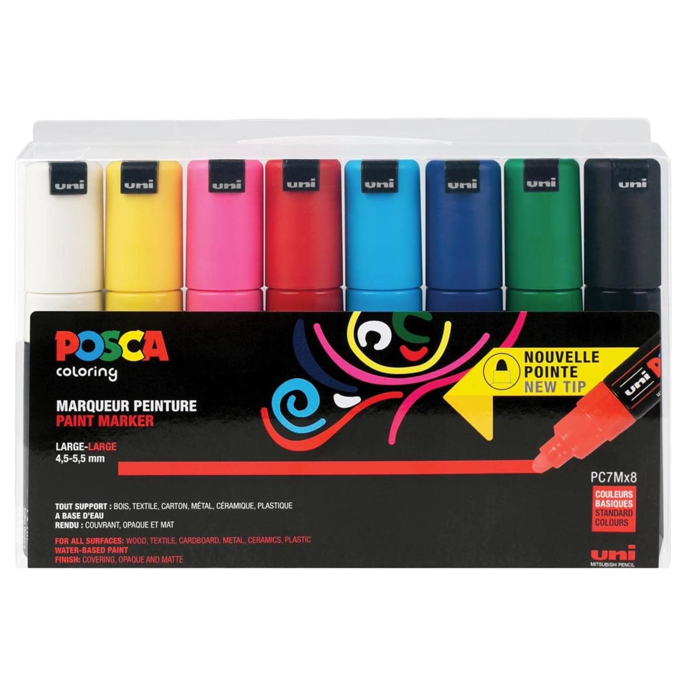 Posca PC-7M Acrylic Marker Standard Set (8 pcs.) image 0