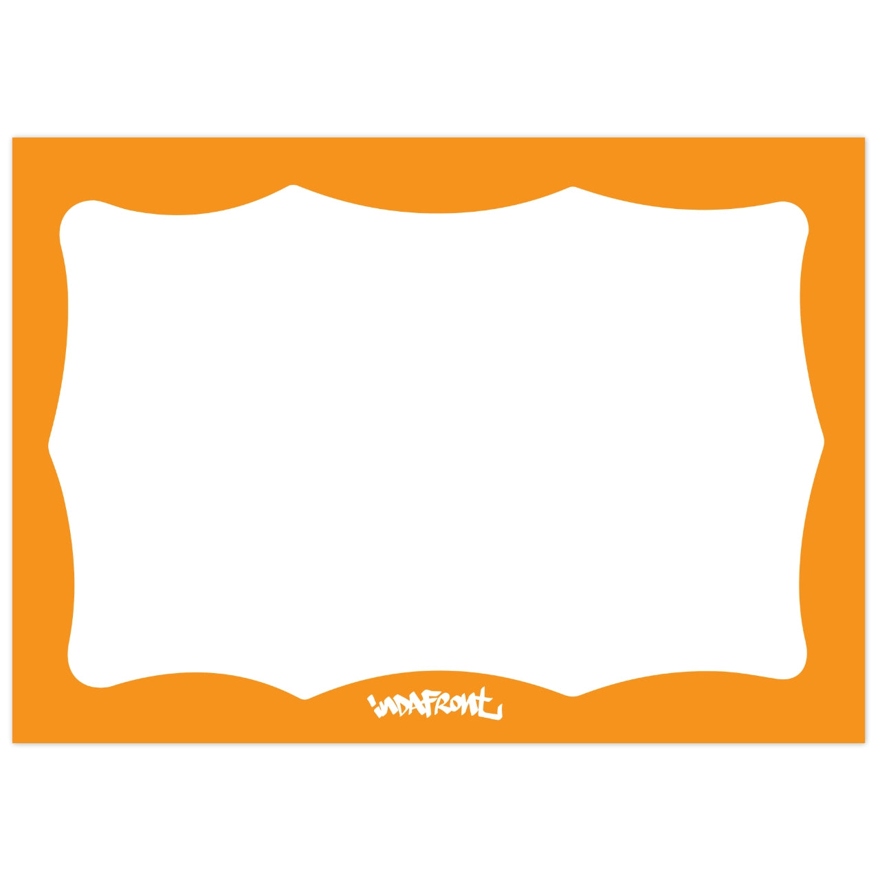 Wavy Border Stickers Orange (50 pcs.) image 0