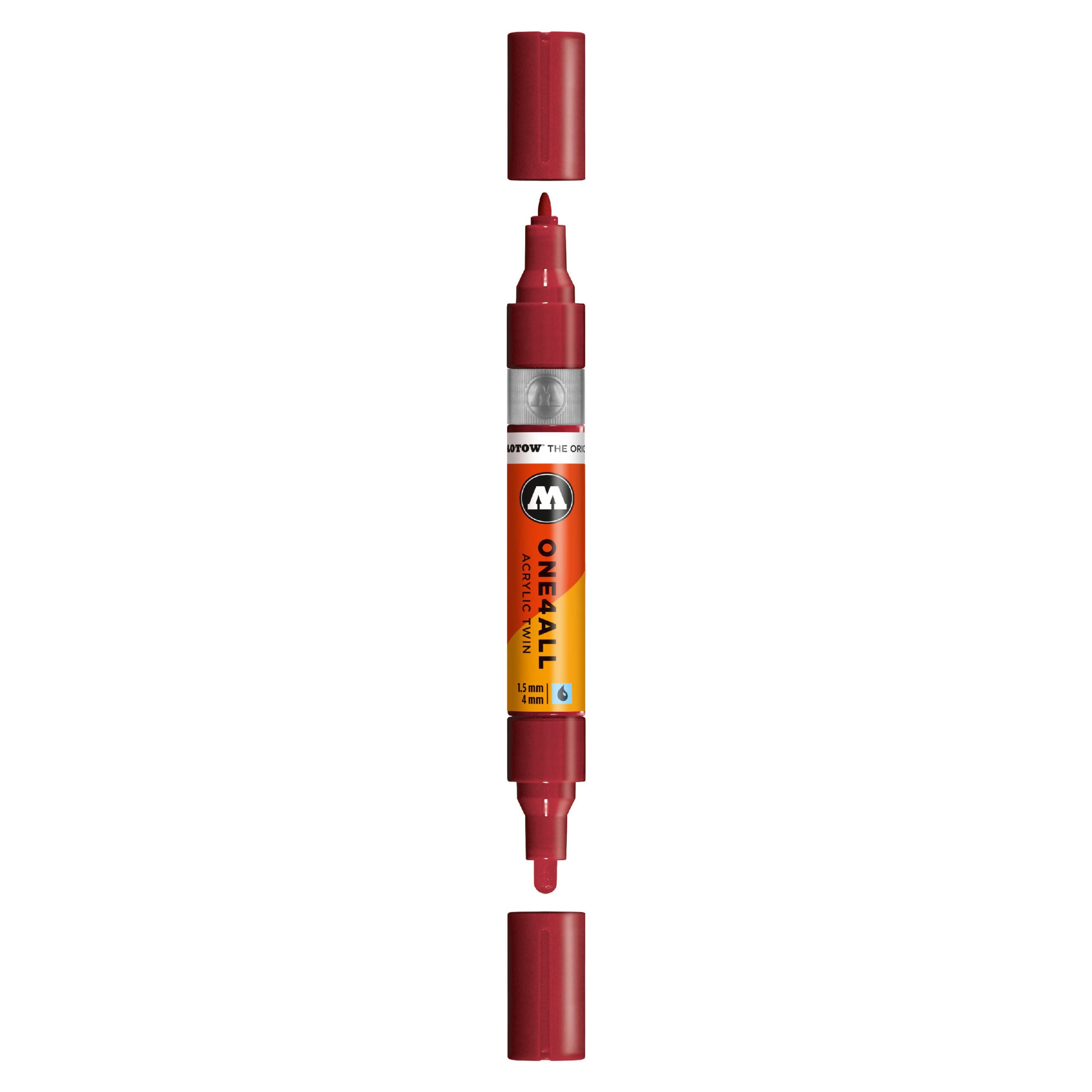 Molotow ONE4ALL Acrylic TWIN Marker (1.5-4mm) - Burgundy image